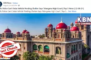 Fact check: Did HC order traffic police not to seize vehicles? Fact check: Did HC order traffic police not to seize vehicles?