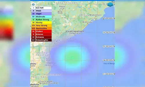 Magnitude 5.1 earthquake hits Bay of Bengal, tremors felt in Andhra Pradesh
