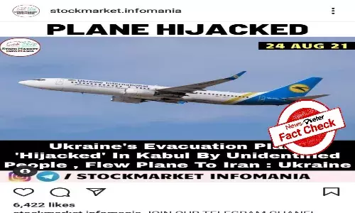 Fact check: Ukrainian plane has not been hijacked, viral reports are false