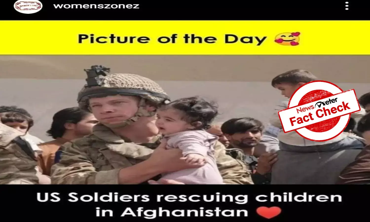 Fact Check: Not American, but British soldier was pictured rescuing baby in Afghanistan