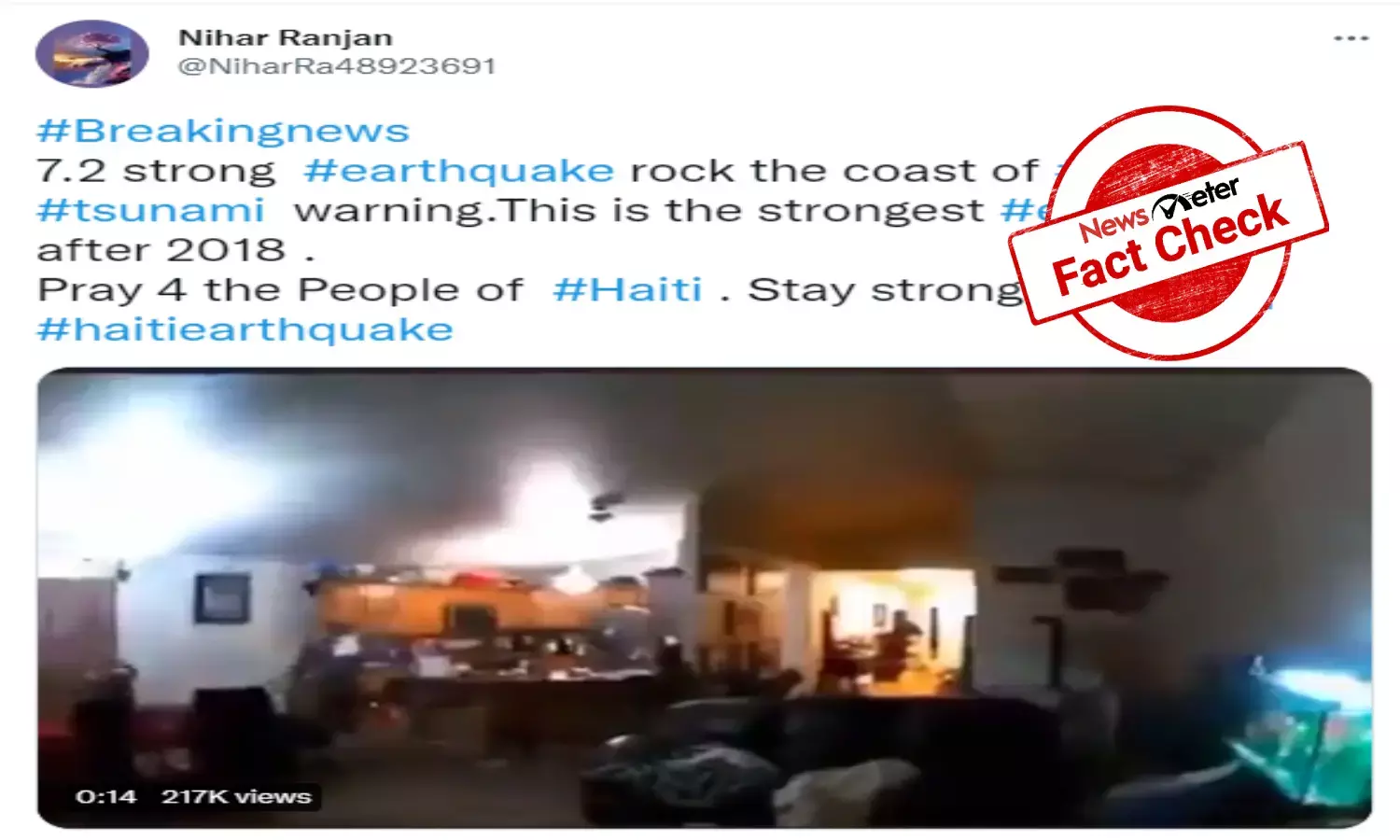 Fact Check: Video from Alaska shared as recent Haiti earthquake