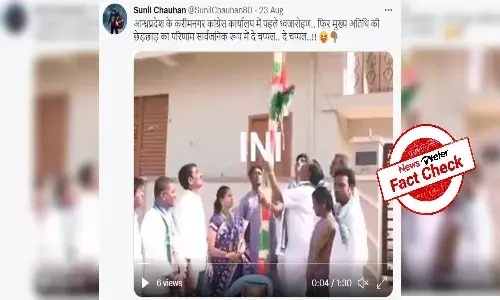 Fact Check: Video shows Karimnagar YSRCP leaders fighting, not Congress leaders