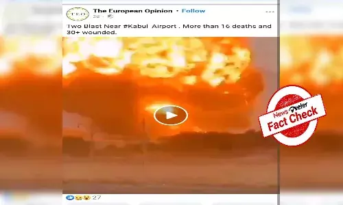 Fact Check: Video of Kazakh military base blast passed off as 26 August Kabul bombing