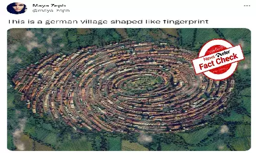 Fact Check: Is this fingerprint-shaped village located in Germany?