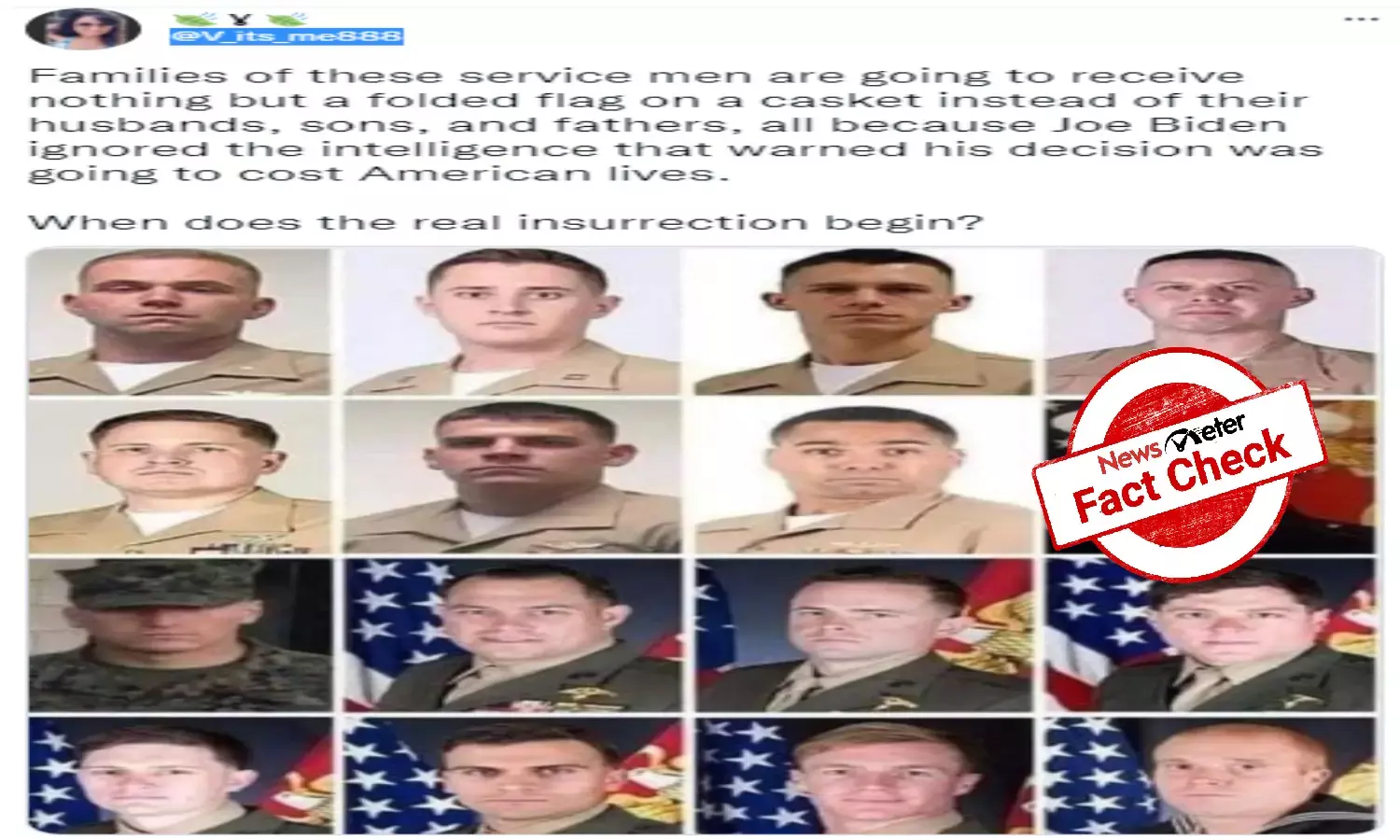 Fact Check: Photos of US soldiers killed in 2017 aircraft crash shared as images of Kabul attack victims
