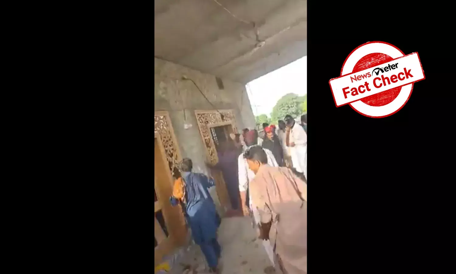 Fact Check: Video of mob vandalizing Hindu temple is from Pakistan, not Afghanistan