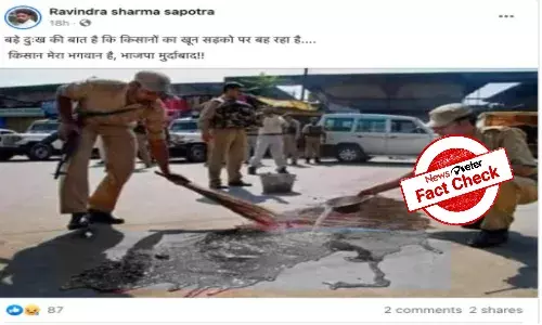 Fact Check: Old image of militant attack in Srinagar passed off as crackdown on farmers