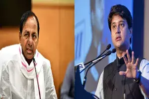 Jyotiraditya Scindia seeks KCRs help in expediting Warangal airport works Jyotiraditya Scindia seeks KCRs help in expediting Warangal airport works