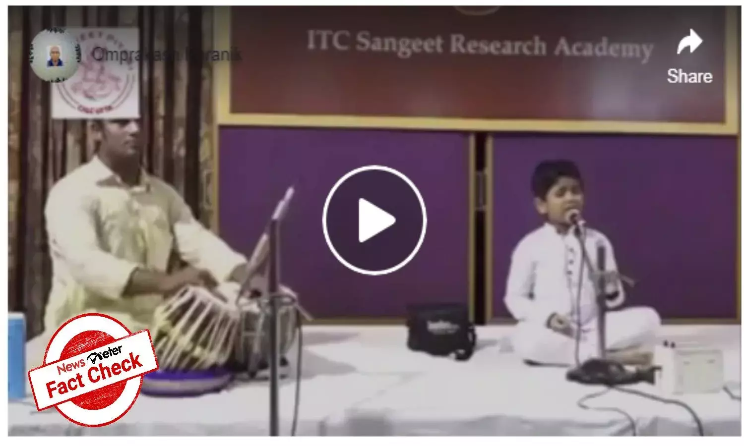 Fact Check: Video does not show Pandit Bhimsen Joshis grandson singing