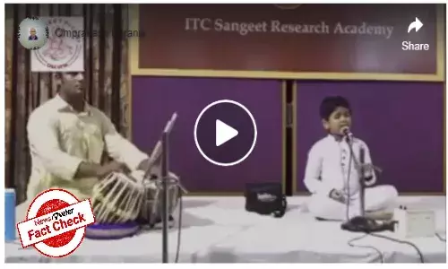 Fact Check: Video does not show Pandit Bhimsen Joshis grandson singing