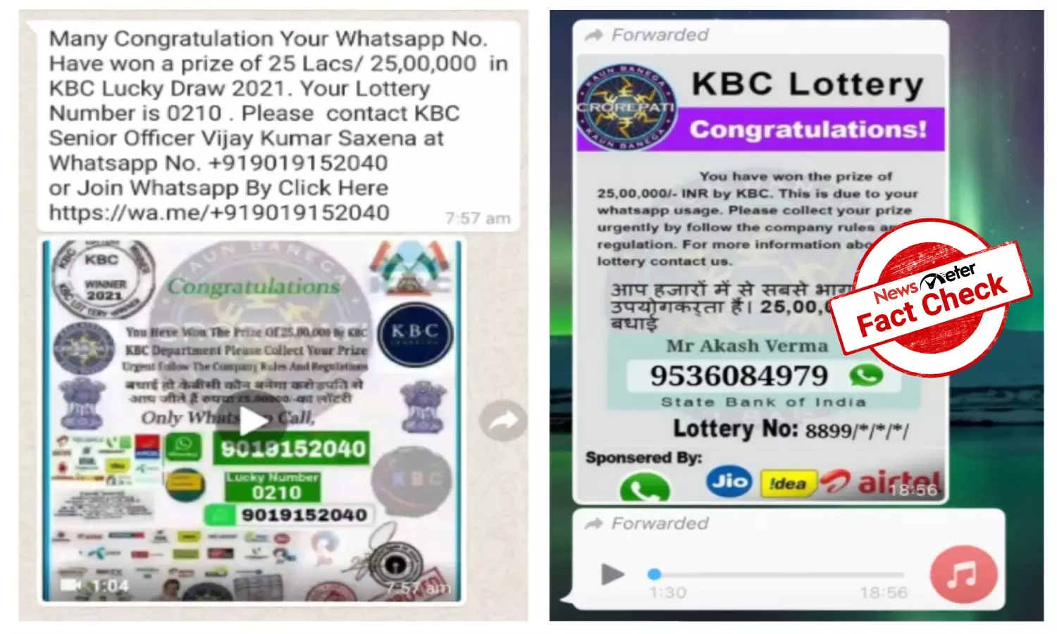 Fact Check: No, you did not win Rs. 25L in KBC lucky draw; message is hoax