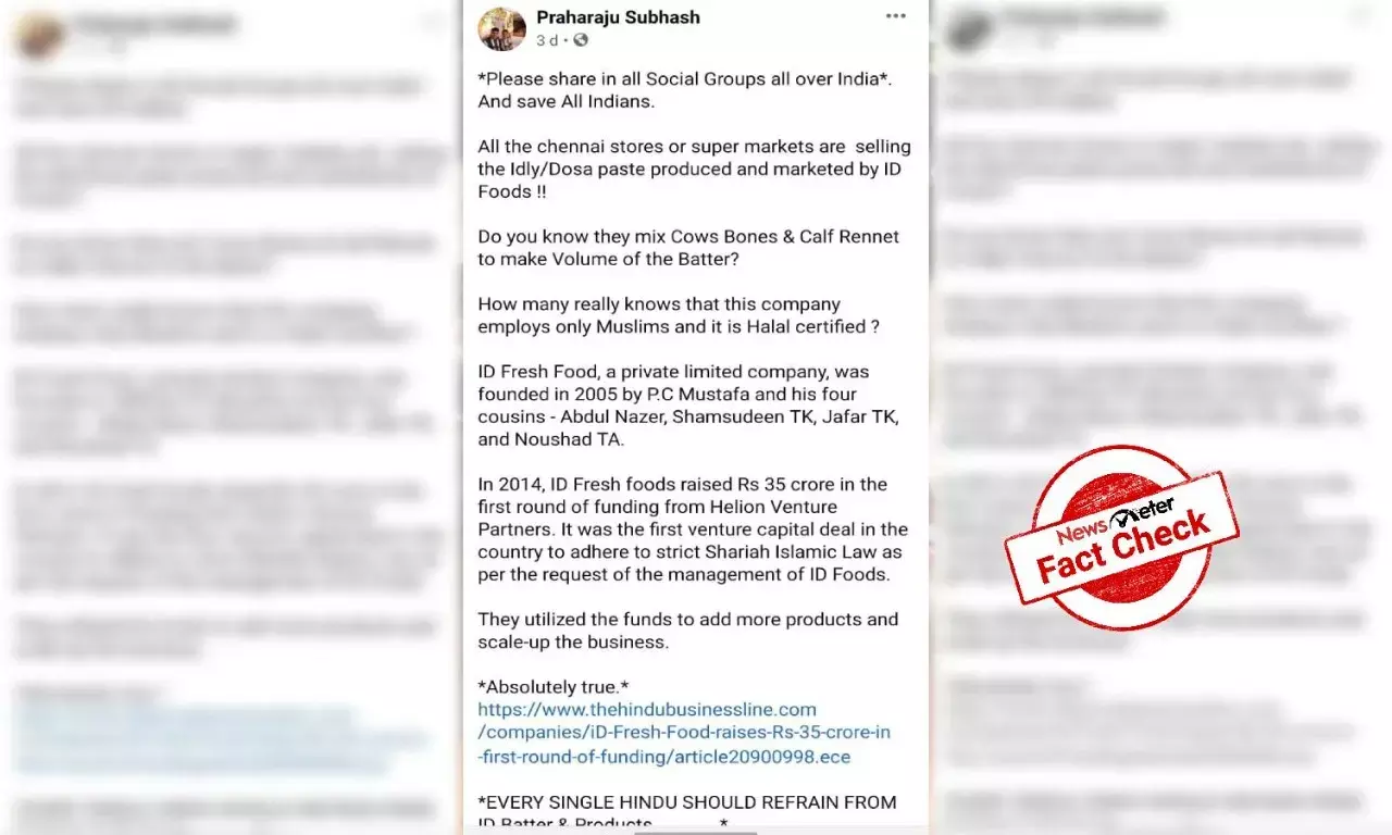 Fact Check: Does iD Fresh Food use beef products in their batter? Heres the truth