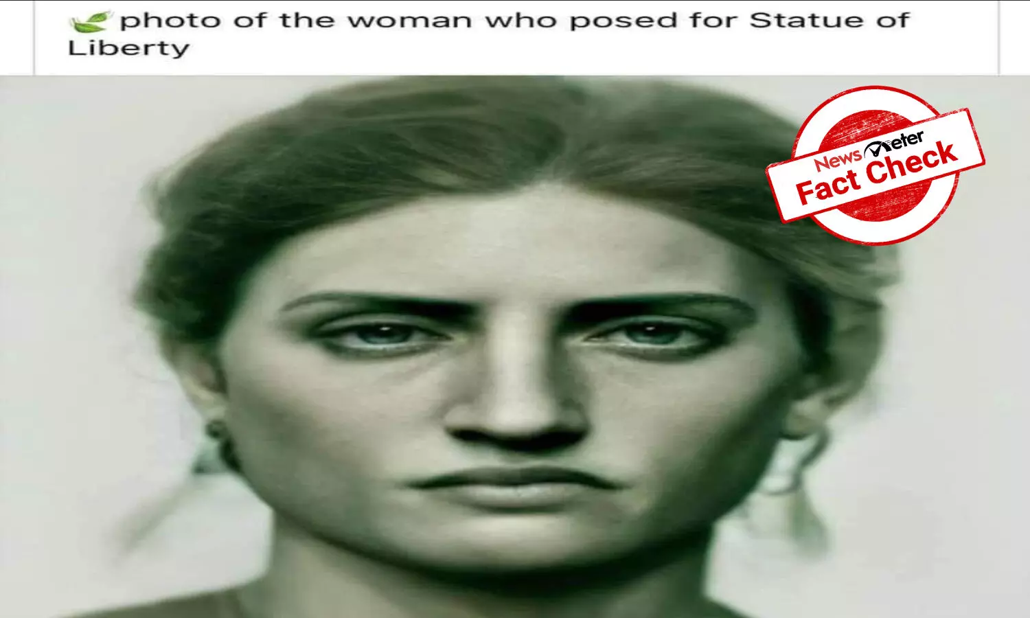Fact Check: Woman in viral picture has not posed for `Statue of Liberty Fact Check: Woman in viral picture has not posed for `Statue of Liberty