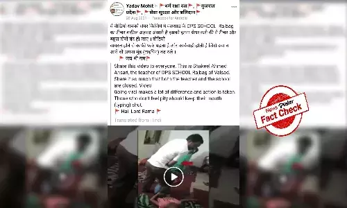 Fact Check: Video of man thrashing girl shared with false claims