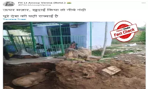 Fact Check: Was a Nandi idol excavated from a tomb?