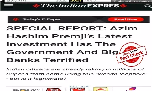 Fact Check: Scam Bitcoin URL impersonates Indian Express