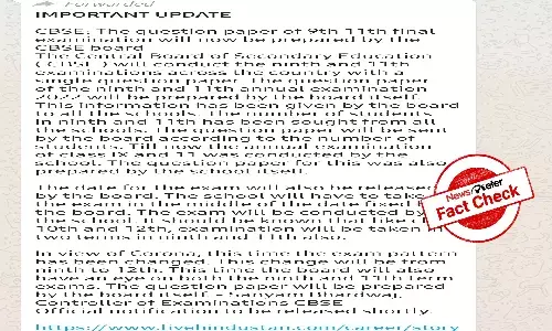 Fact Check: Is CBSE setting question papers for Class 9 and 11?
