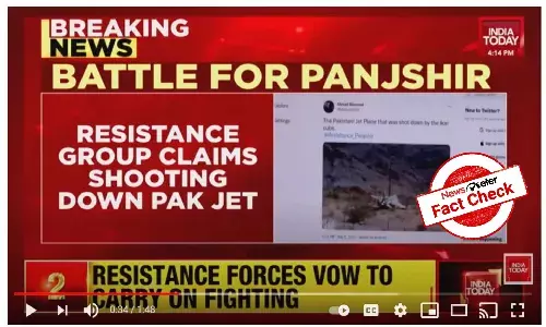 FACT CHECK: Indian media outlets use wrong image to show Pak jet shot down in Panjshir