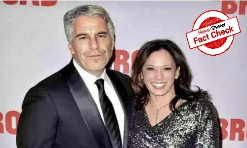 FACT CHECK: Photo of US VP Kamala Harris with sex offender Jeffrey Epstein is morphed