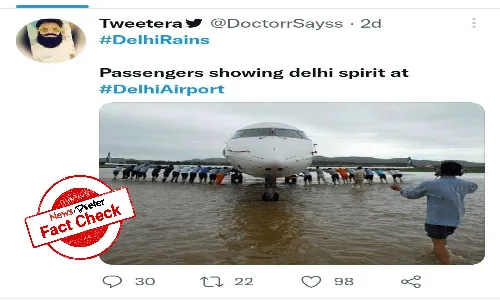 Fact Check: Old image of Chinas Yantai airport shared as recent photo of waterlogged Delhi airport