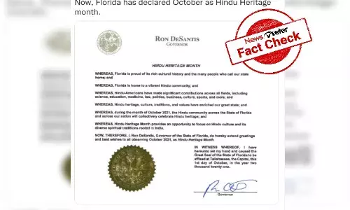 Fact Check: US Hindu groups have declared October Hindu Heritage Month