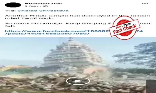 Fact Check: Video of temple demolition is from Mysuru, not Tamil Nadu