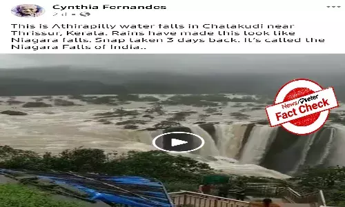 Fact Check: Karnatakas Jog falls passed off as Keralas Athirapally waterfalls