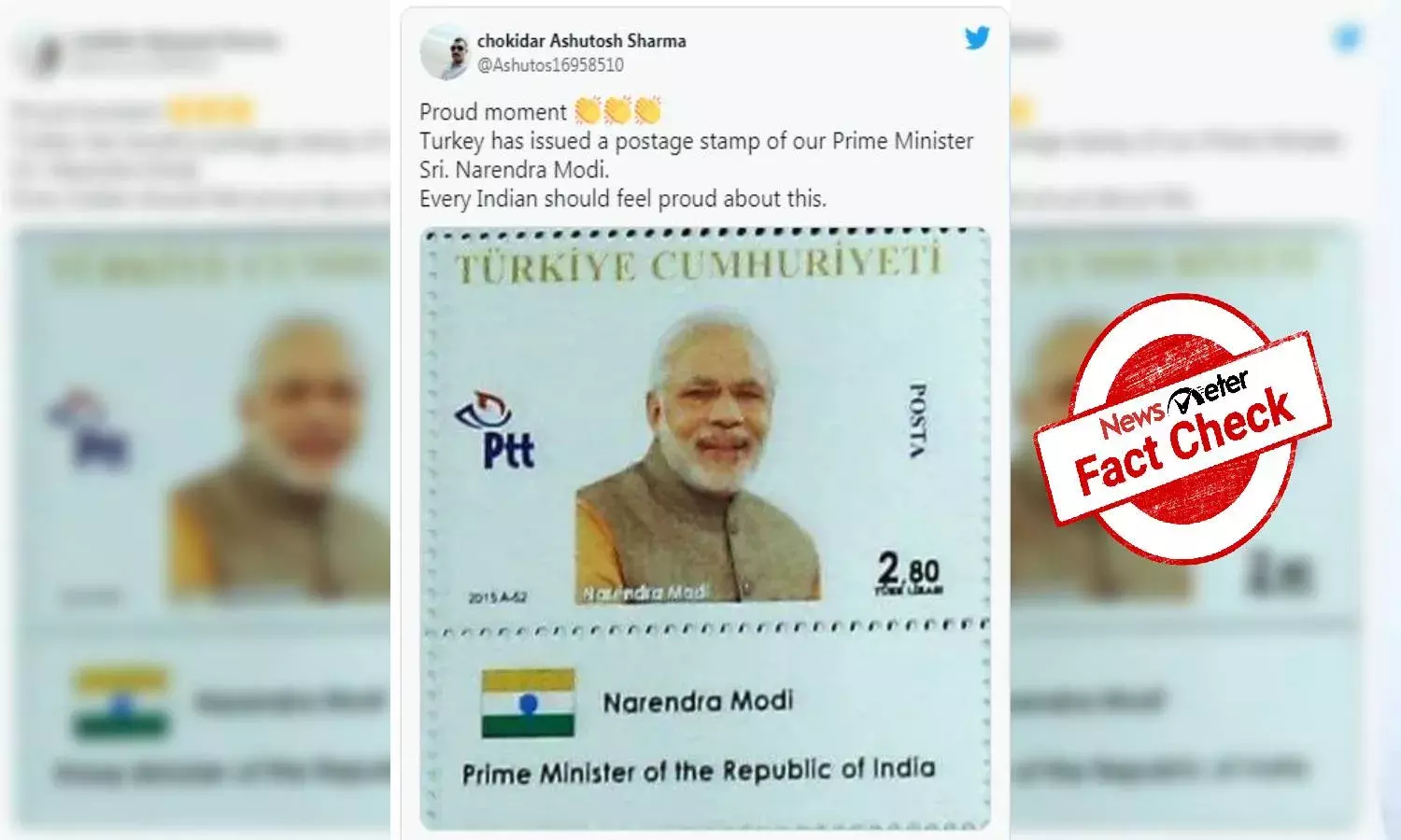 Fact Check: Has Turkey issues postage stamp dedicated to Prime Minister Narendra Modi?