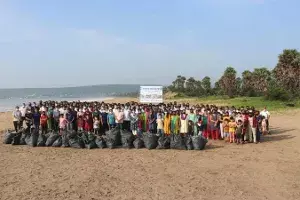 Coastal clean-up held to keep Vizag beaches clean Coastal clean-up held to keep Vizag beaches clean