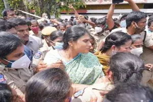 Sharmila arrested for holding hunger strike without permission Sharmila arrested for holding hunger strike without permission