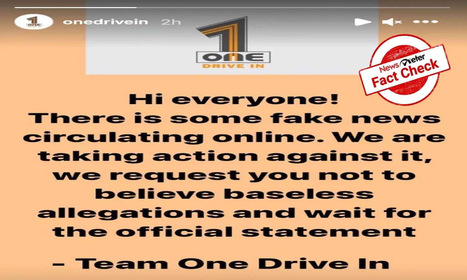 Fact Check: One Drive In falsely claims that reports of its employee filming women is fake news