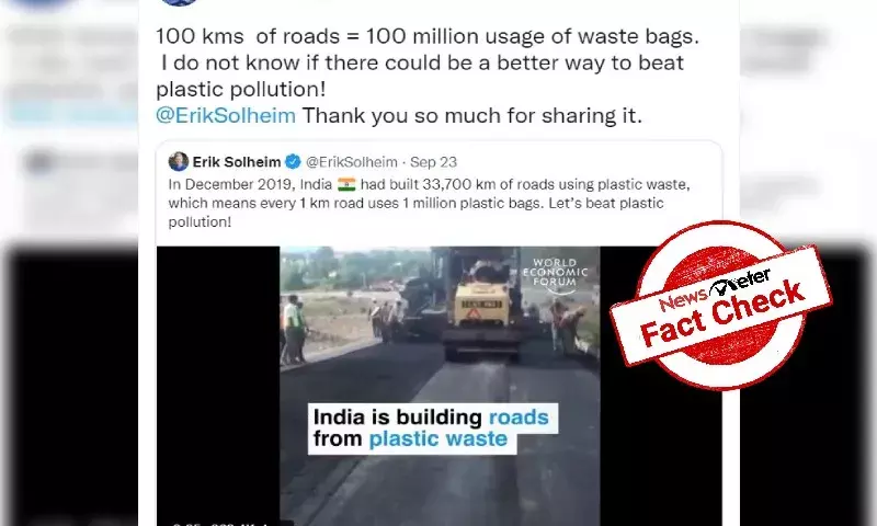 Fact Check: True, India is building roads using plastic waste