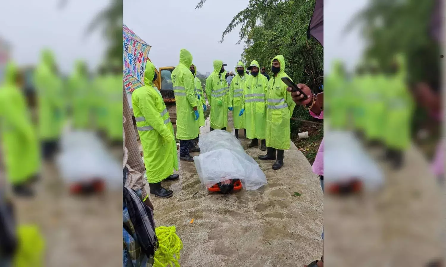 Body of man who fell in open flooded nala in Manikonda found