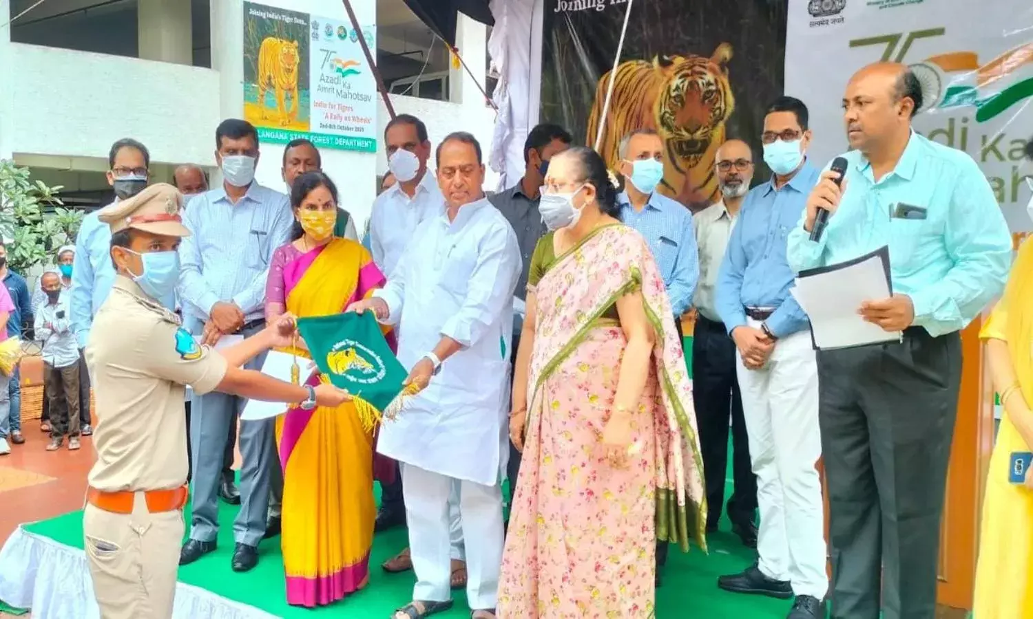 India for Tigers-Rally on Wheels kicks off in TS to raise awareness about tiger conservation