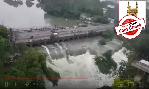 Viral video of overflowing Tank Bund is from 2020