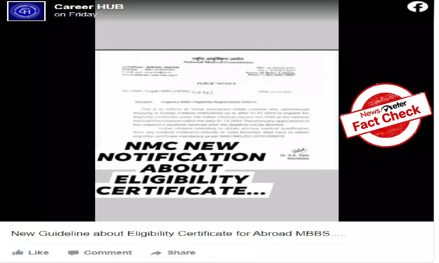 Fact Check: Foreign educated medicos can breathe easy; NMC has not called for eligibility certificates