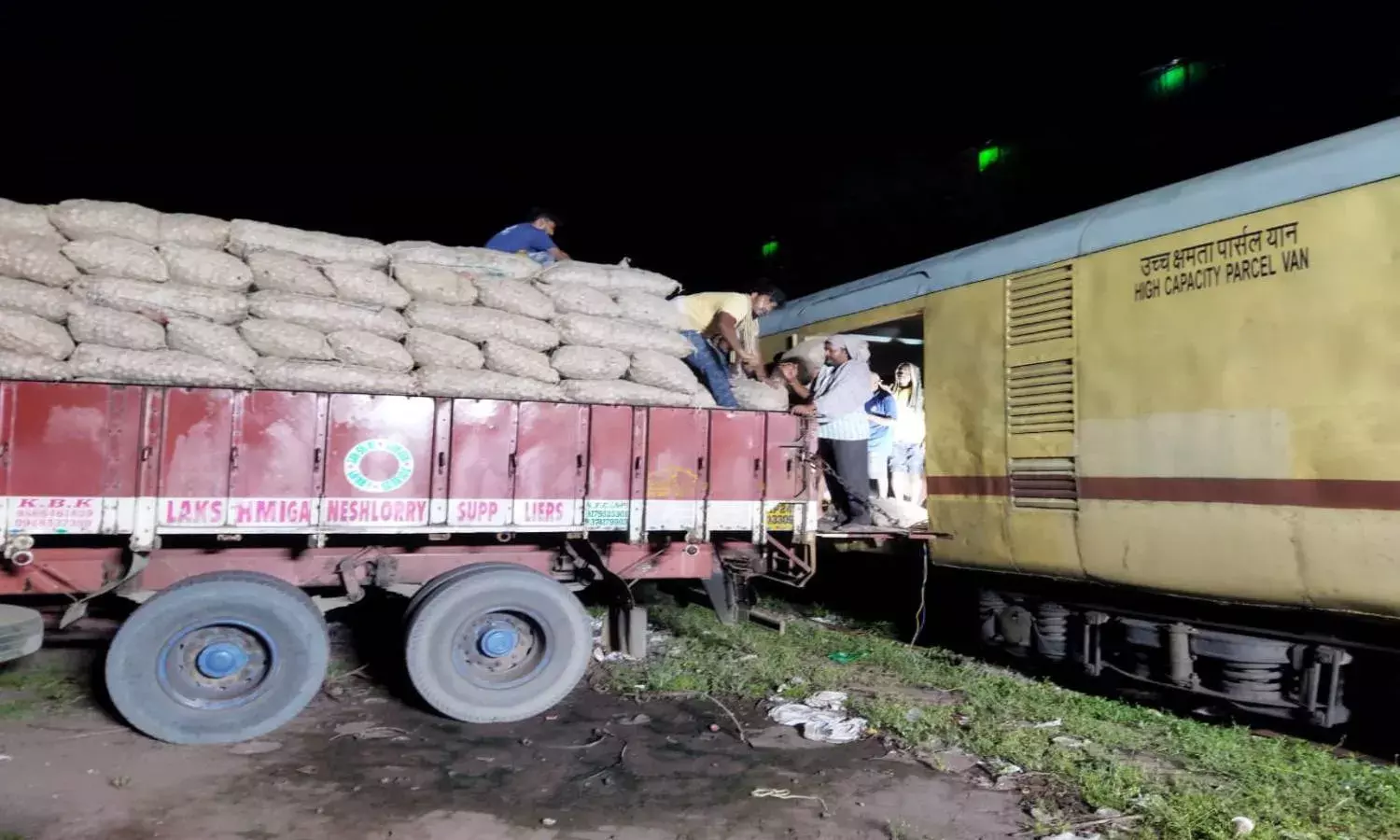 First onion special train leaves Vizag for Bihars Jalalgarh