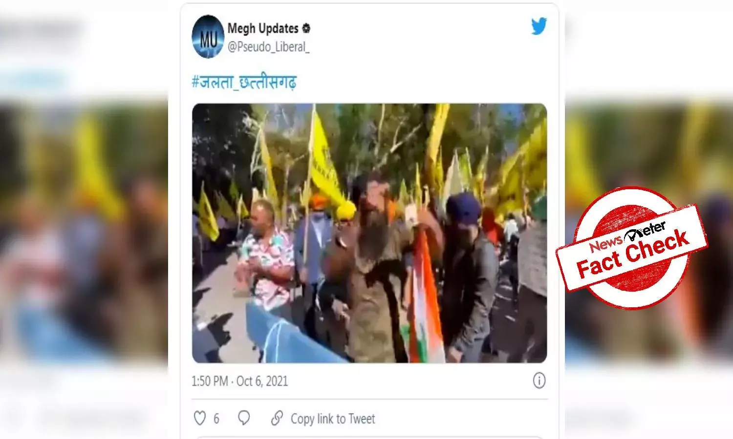 Fact Check: Video of US protestors tearing up Indian flag shared as farmers protest in India