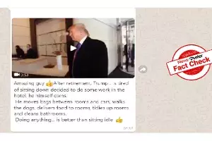 Fact Check: Video of Donald Trump working in his hotel, cleaning bathroom is from 2011 Fact Check: Video of Donald Trump working in his hotel, cleaning bathroom is from 2011