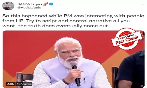 FACT CHECK: Congress, AAP tweet video with misleading claims about Modis interaction