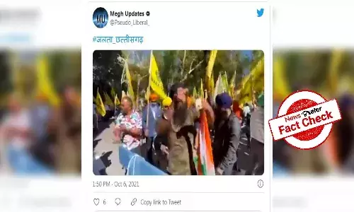 Fact Check: Video of US protestors tearing up Indian flag shared as farmers protest in India