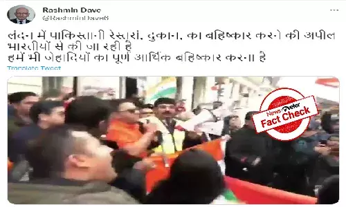 FACT CHECK: Have Indians called for boycott of Pakistani restaurants in London?