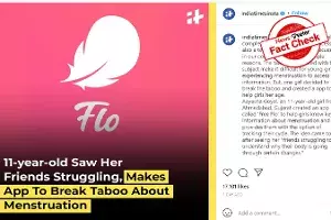 Did India Times goof up while reporting about Aayesha Goyals period tracker? Did India Times goof up while reporting about Aayesha Goyals period tracker?