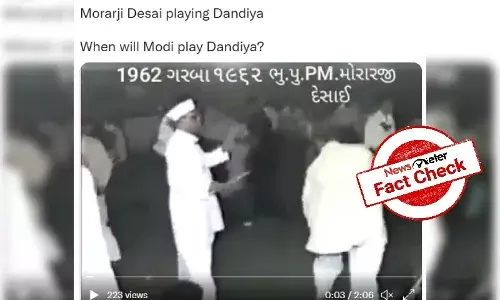 Fact Check: Does this video show former PM Morarji Desai playing Dandiya?