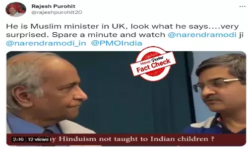 Fact Check: Man in viral video calling for introducing Hinduism in Indian schools is not UK Muslim minister