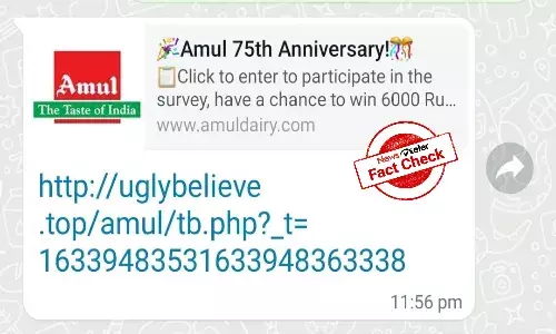 Fact Check: Amul is not doling out cash prizes, viral message is hoax