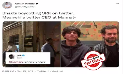 FACT CHECK: Twitter CEO did not meet SRK at Mannat post-Aryan Khans arrest