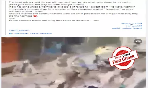 Fact Check: Video of police lathi-charge is from Uttar Pradesh, not Kashmir