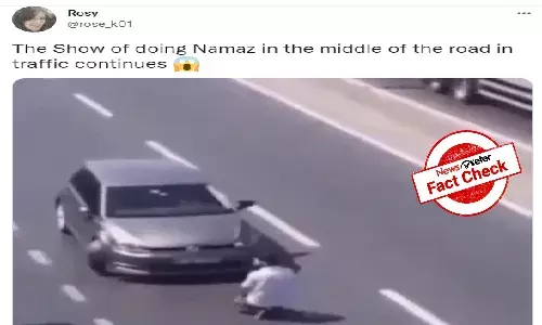 FACT CHECK: Video of man praying on a busy street is from Turkey, not London