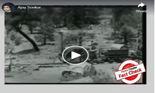 Fact check: Old Hollywood movie scene passed off as footage of worlds first train